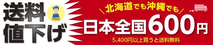送料値下げ 日本全国600円