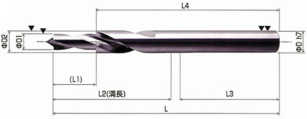 アサヒ工具製作所 超硬ソリッドドリル用ステップベース（オイルホール無し）